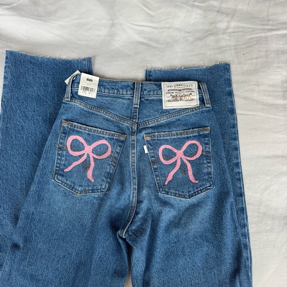 NWT Custom Levi’s High Waisted Straight Ankle 26x31 - Picture 2 of 7